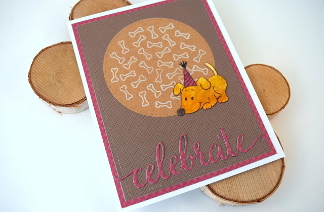 Dog Birthday Card by Jess Gerstner featuring Gerda Steiner Designs