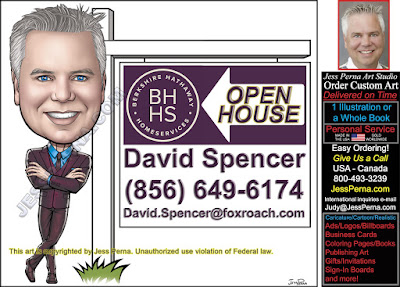 BHHS Open House Sign Caricature Ad