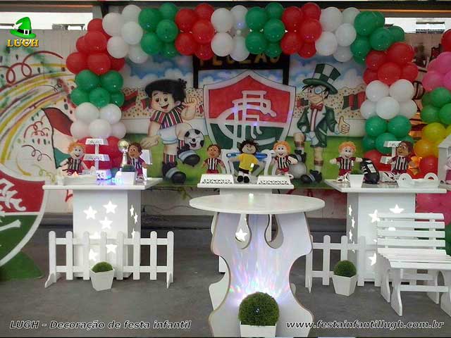 Decoração provençal simples tema Fluminense Tema Fluminense decoração provençal infantil para festa de aniversário