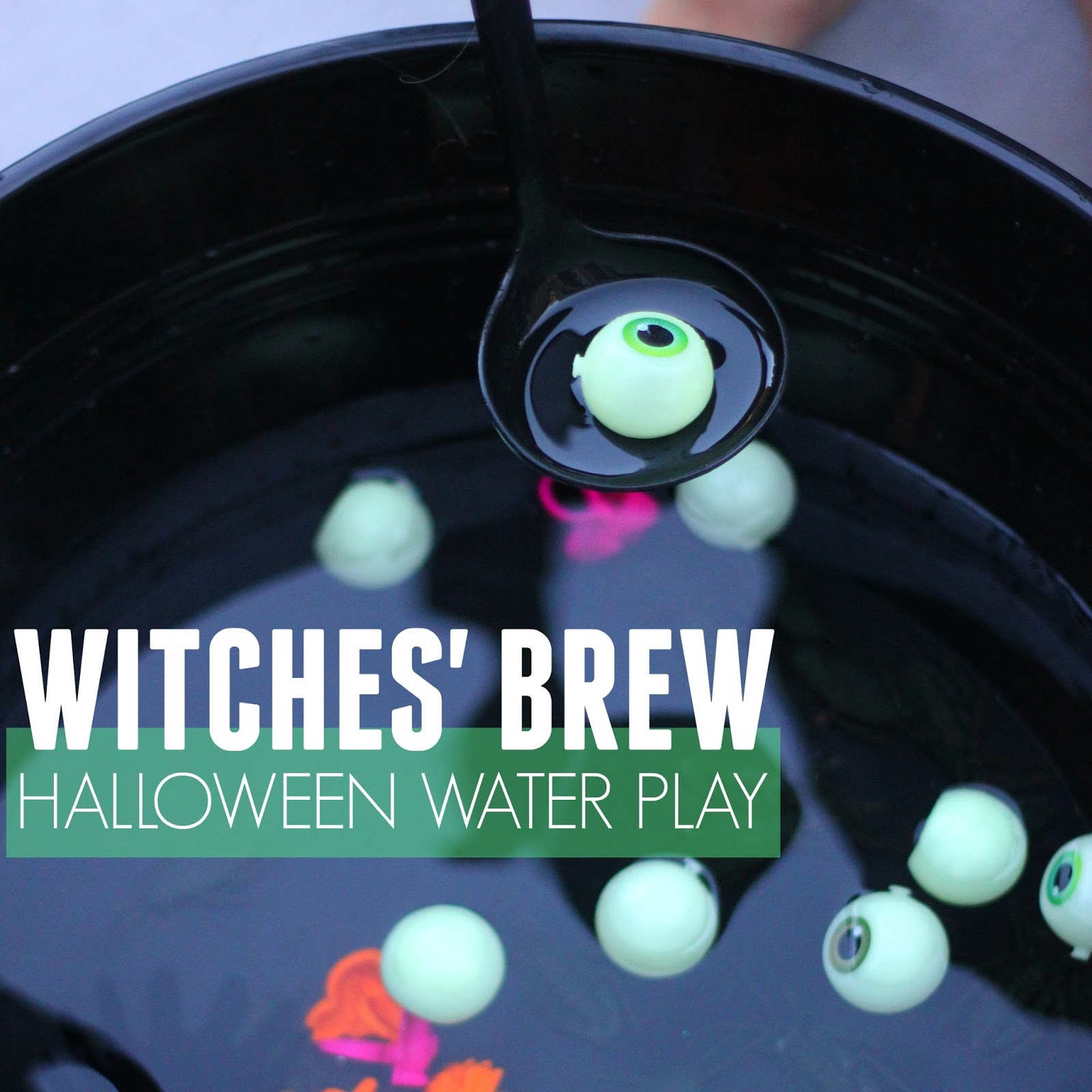 Toddler Approved! Easy Witches' Brew Halloween Water Play