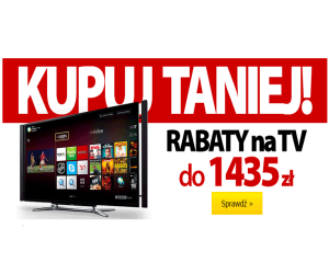 Rabaty na telewizory do 1435 zł Promocje i wyprzedaże