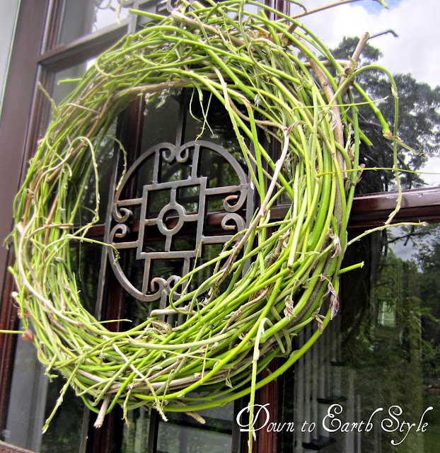 Down to Earth Style (Wisteria Vine Wreath}