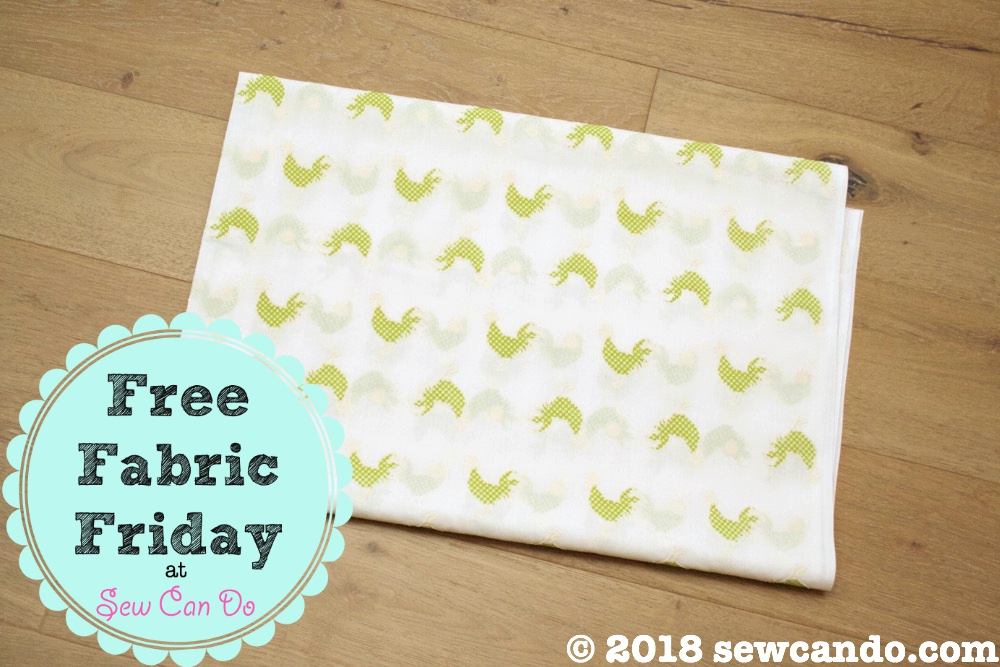 Sew Can Do FREE Fabric Friday Flocked Fabric Fun