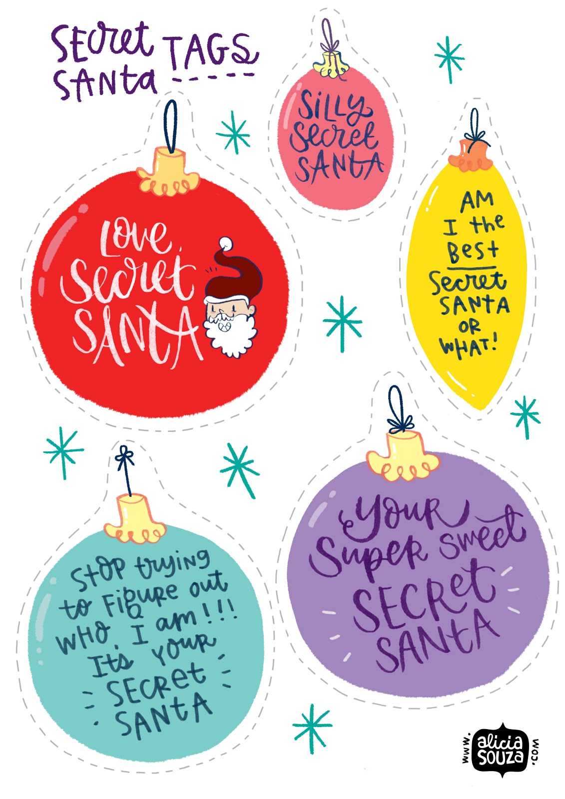 Alicia Souza Free Secret Santa Tags And Season y Stuff Alicia Souza Free Secret Santa Tags And Season y Stuff