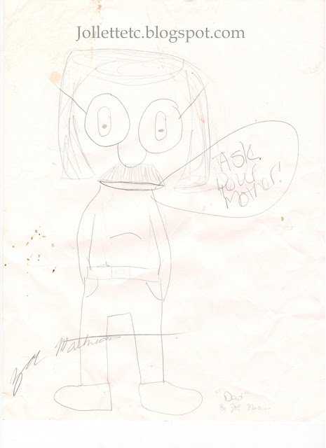 Pencil drawing of Barry by Zoe  http://jollettetc.blogspot.com