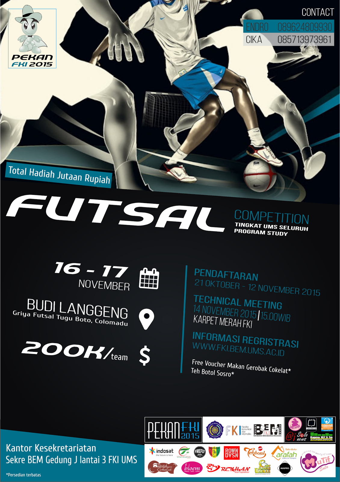 Pamflet Futsal Kosong - Ide Background Keren