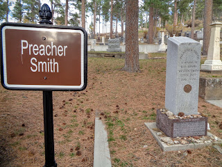 Preacher Smith's grave in Deadwood, South Dakota