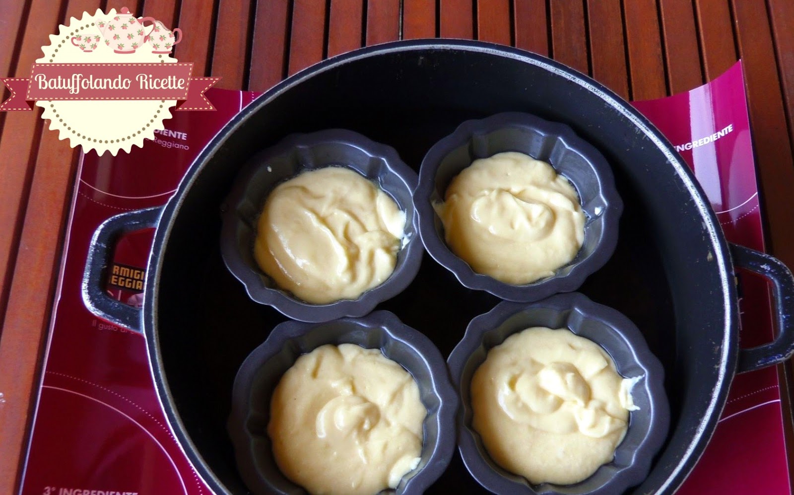 Batuffolando Ricette Mini flan di parmigiano reggiano con funghi porcini e granella di nocciole