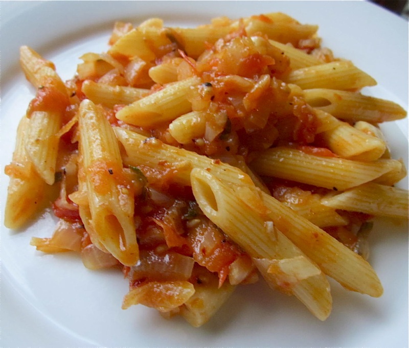 Popo's River pasta with sofrito