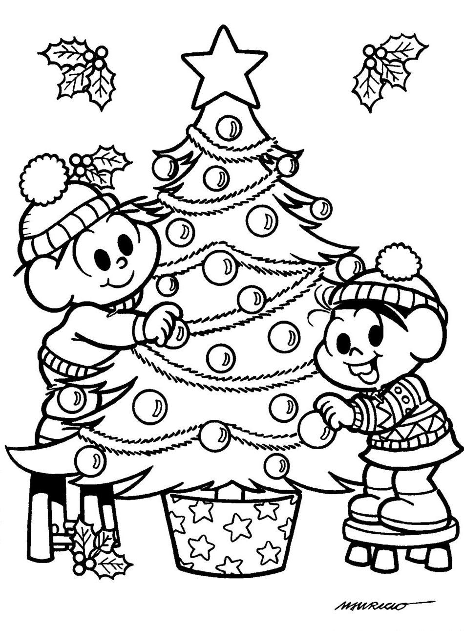 a arte de educar desenhos de natal para pintar