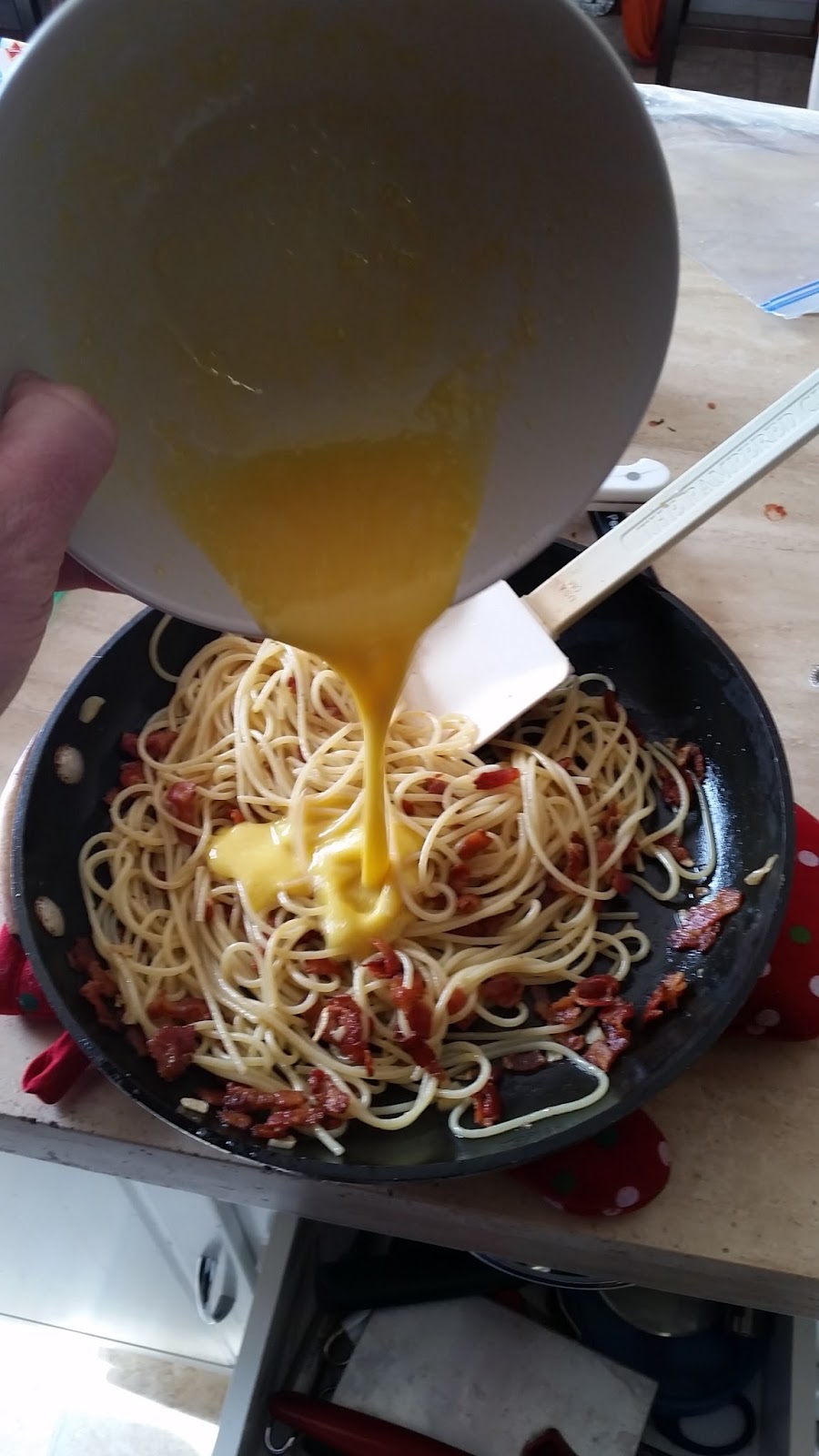 Dare To Eat Quick and Dirty Pasta Carbonara for One