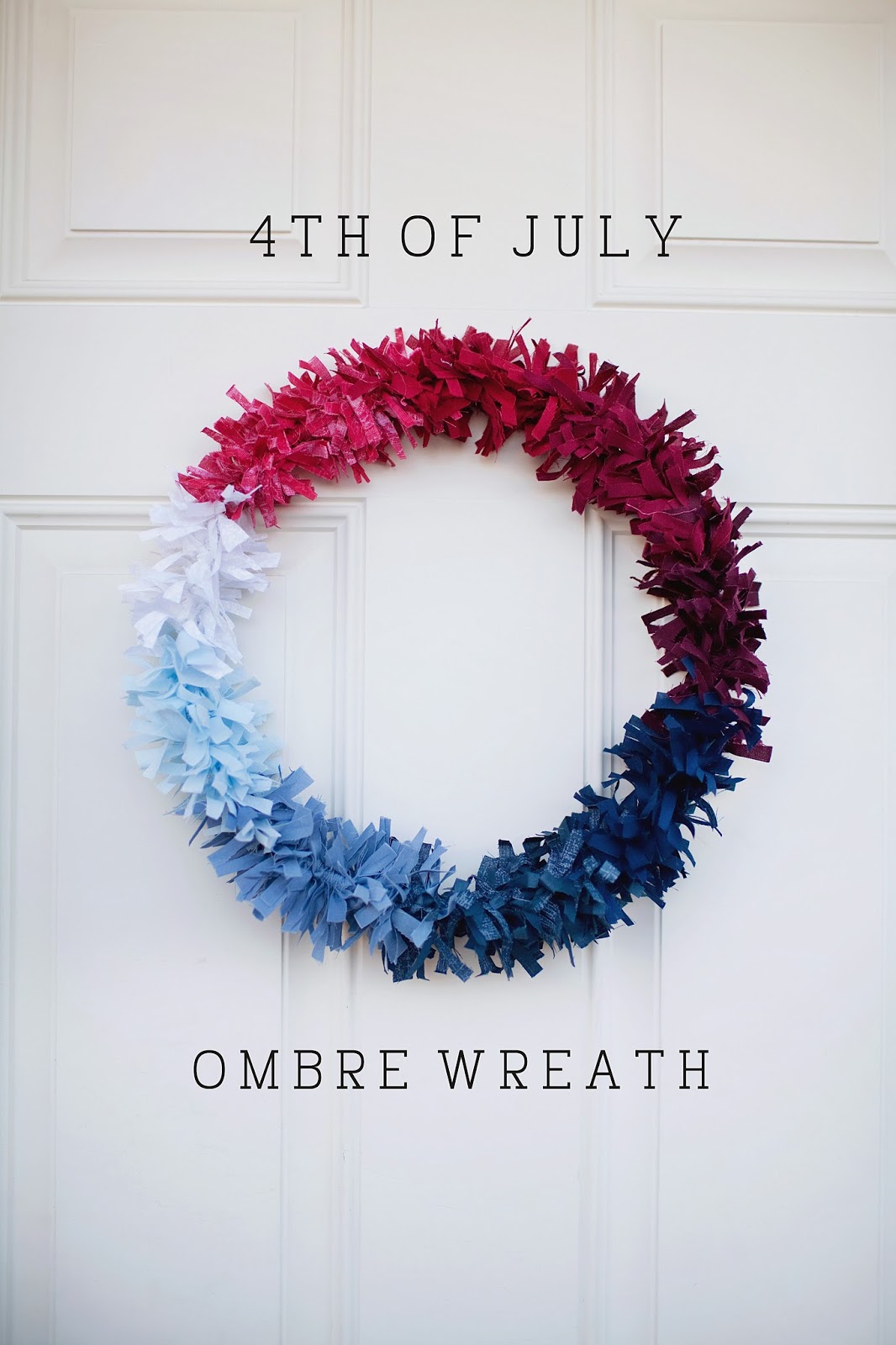 Ombré Fabric Wreath