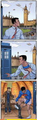 doctor who and superman alien attack meet in london 