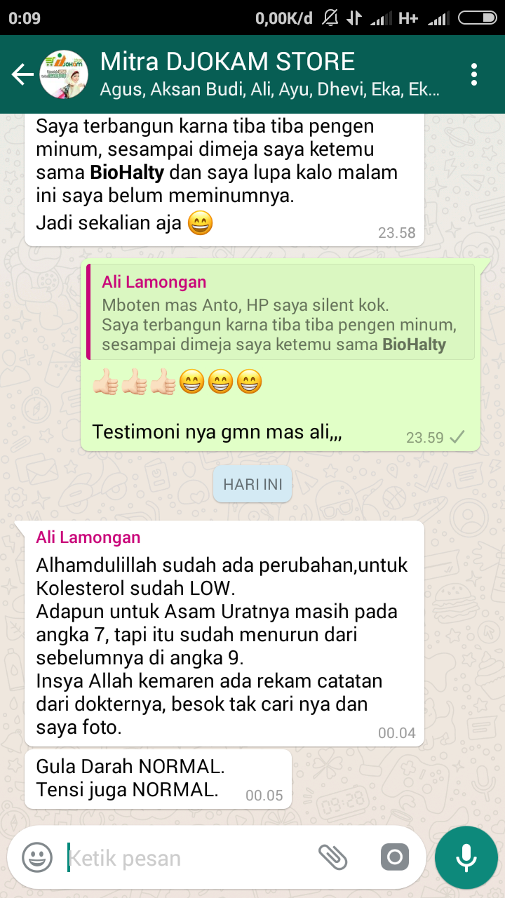 Testimoni Biohalty