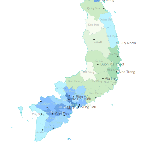 Kieran Dang - the cat seeking a new vision: Rendering TopoJSON with D3.js demo (Vietnam 