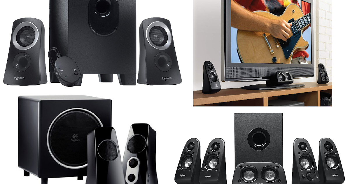 logitech z523 speaker system with subwoofer