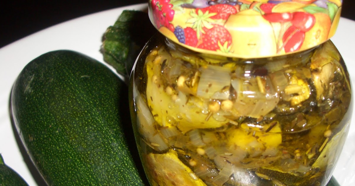 Eingelegte, gegrillte Zucchini — Verboten Gut
