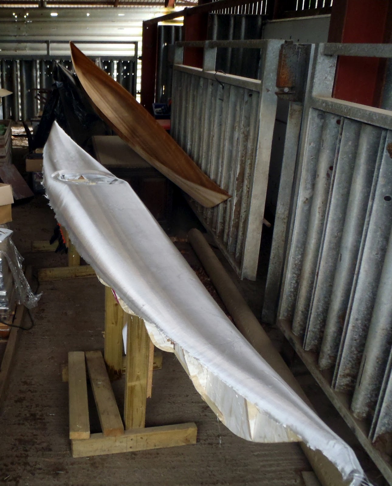 Stuart Yendle Sea Kayak Adventures Petrel Build 12 Fibreglass the