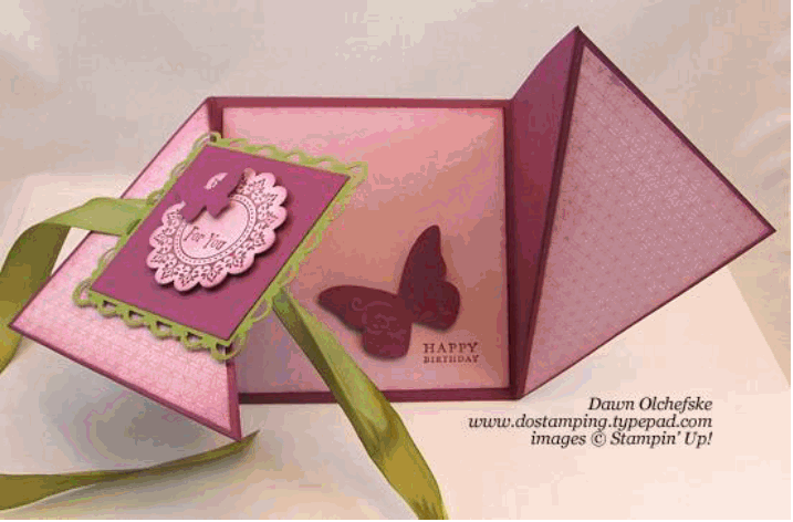 triangle fold card