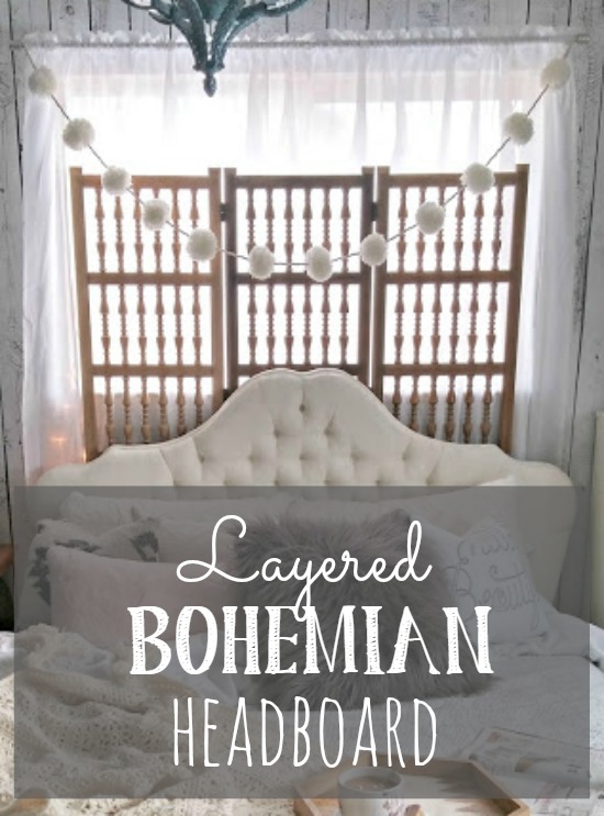 Layered Bohemian Headboard Little Vintage Cottage
