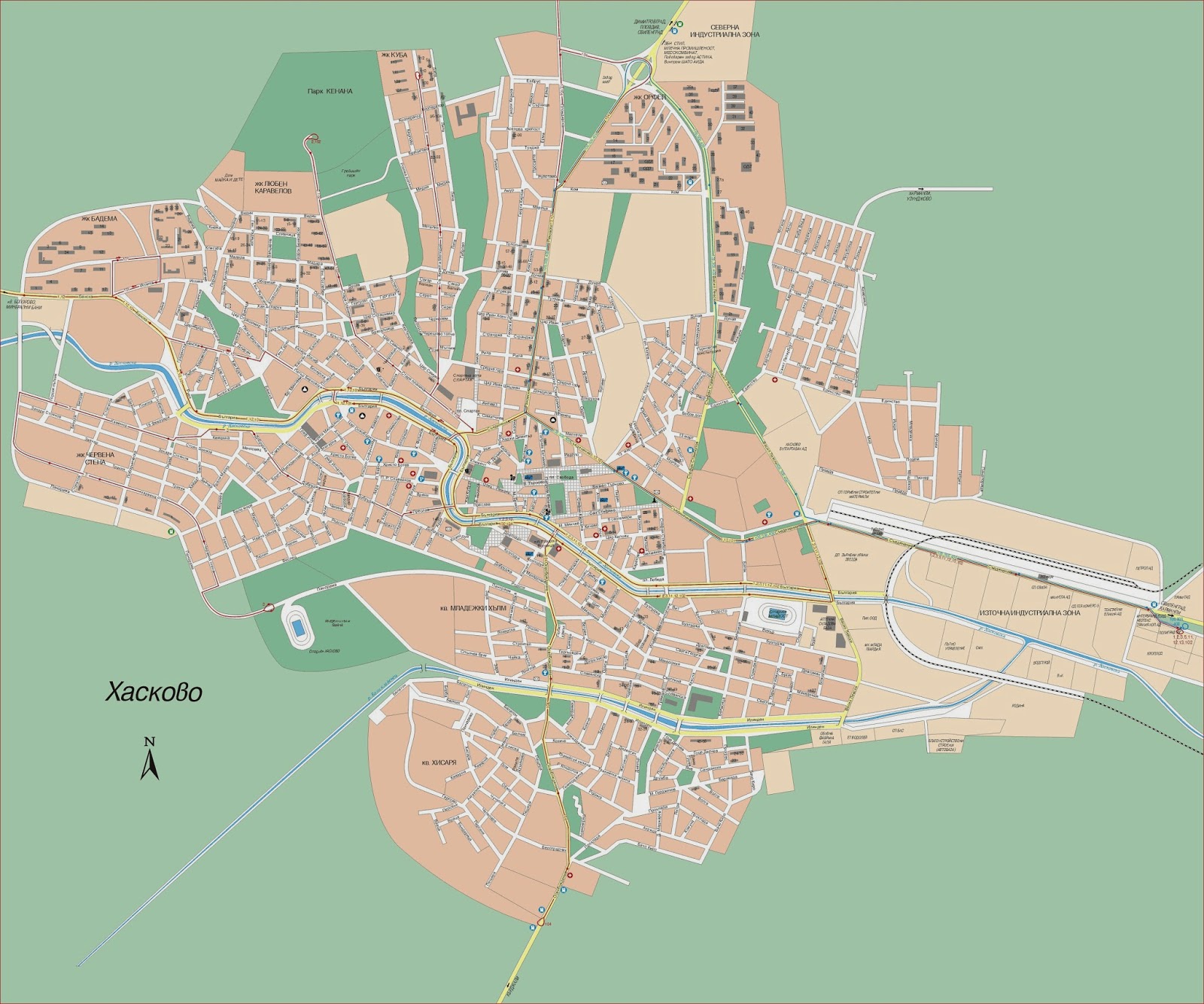 HD Wallpaper » Map Haskovo