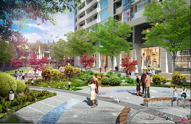 Quảng trường tại chung cư An Bình City Quảng trường tại chung cư An Bình City