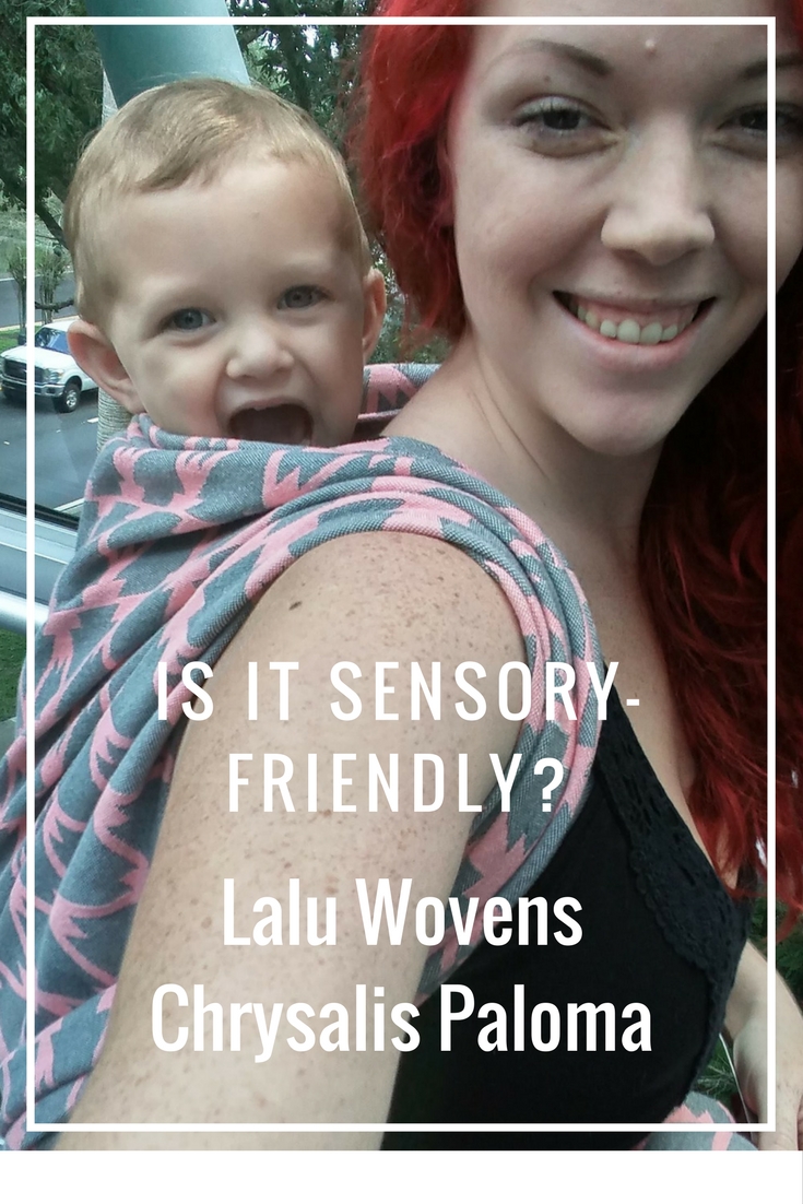 Ever wonder if a baby carrier or wrap was sensory-friendly? Specifically, certain brands? Click here to find out how this Lalu Wovens wrap measures up! Is It Sensory-Friendly: Lalu Wovens Chrysalis Paloma