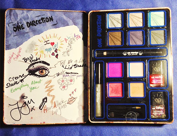 Makeup by One Direction Tins: Niall Horan, Harry Styles, Zayn Malik // Photo Credit: Intrice Blog