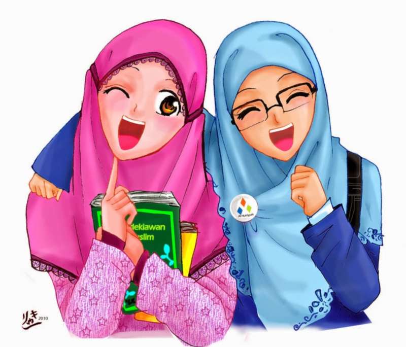 19 Kartun  Muslimah  Lucu Anak Cemerlang