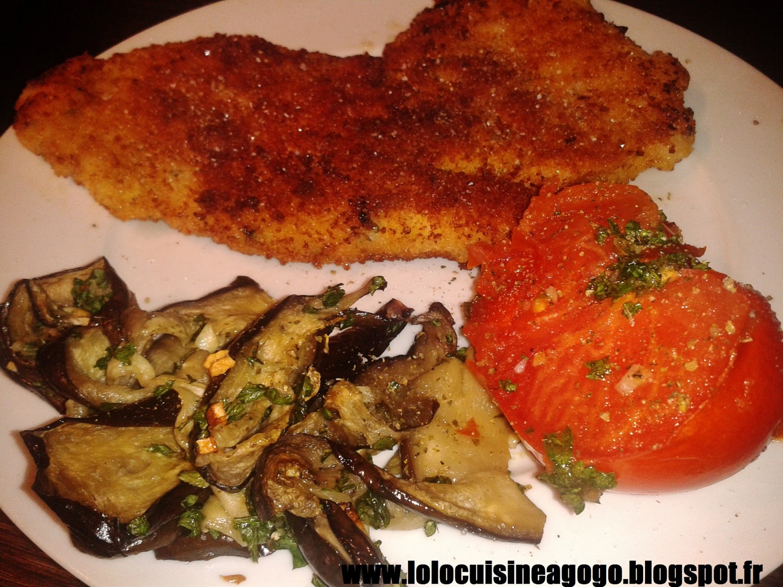 Lolo Cuisine A Gogo Escalope De Veau Milanaise Et Legumes Du Sud