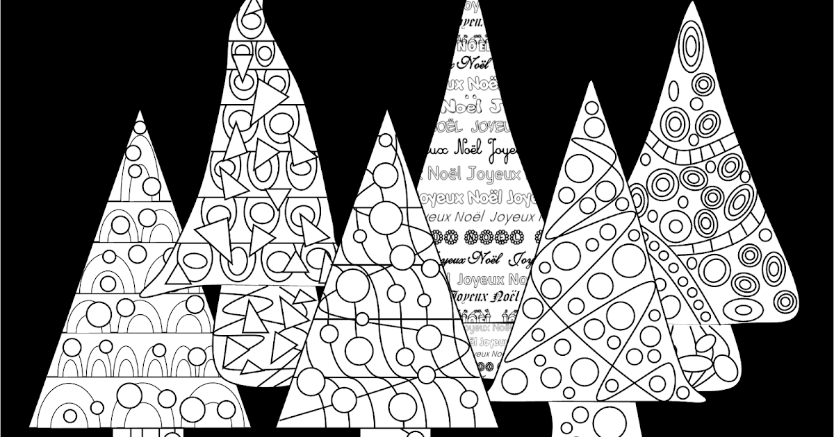 IPOTÂME.TÂME Noël sapin coloriage