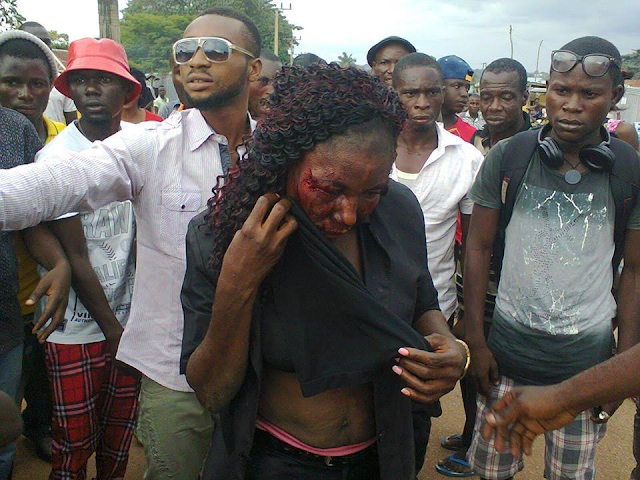 Photo Bad Girl 419 Suspect Caught And Beaten In Benue -6480