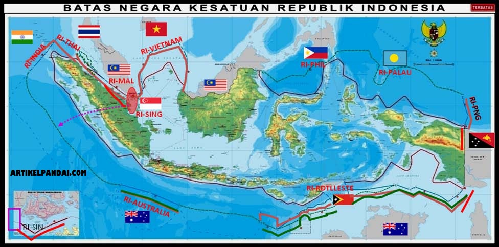 Luas wilayah daratan dan lautan indonesia
