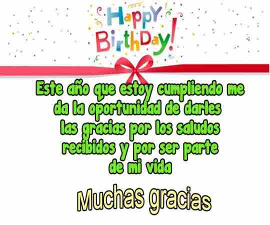 Palabras para dar las gracias por un saludo de cumpleaños Palabras para dar las gracias por un saludo de cumpleaños