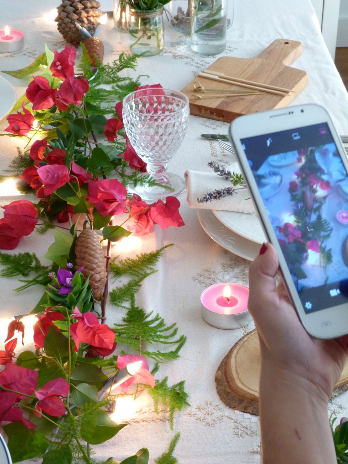 Hacer fotos a una mesa