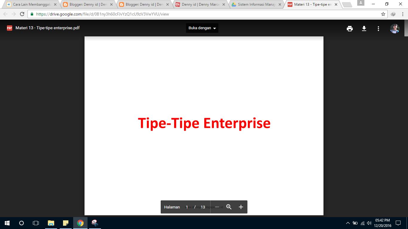 Tipe - Tipe Enterprise | Download Source Code PHP dan Java - Denny id