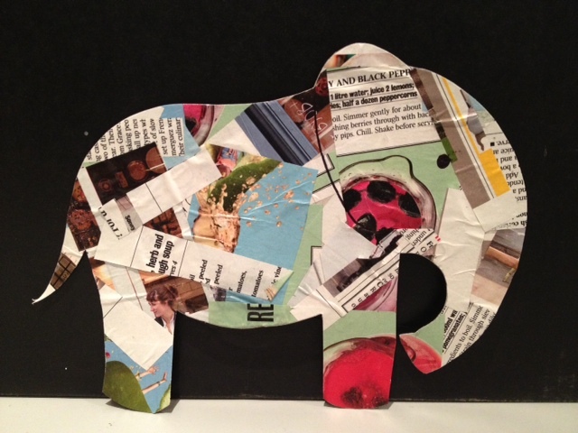 how to make a paper collage using signal words brainly