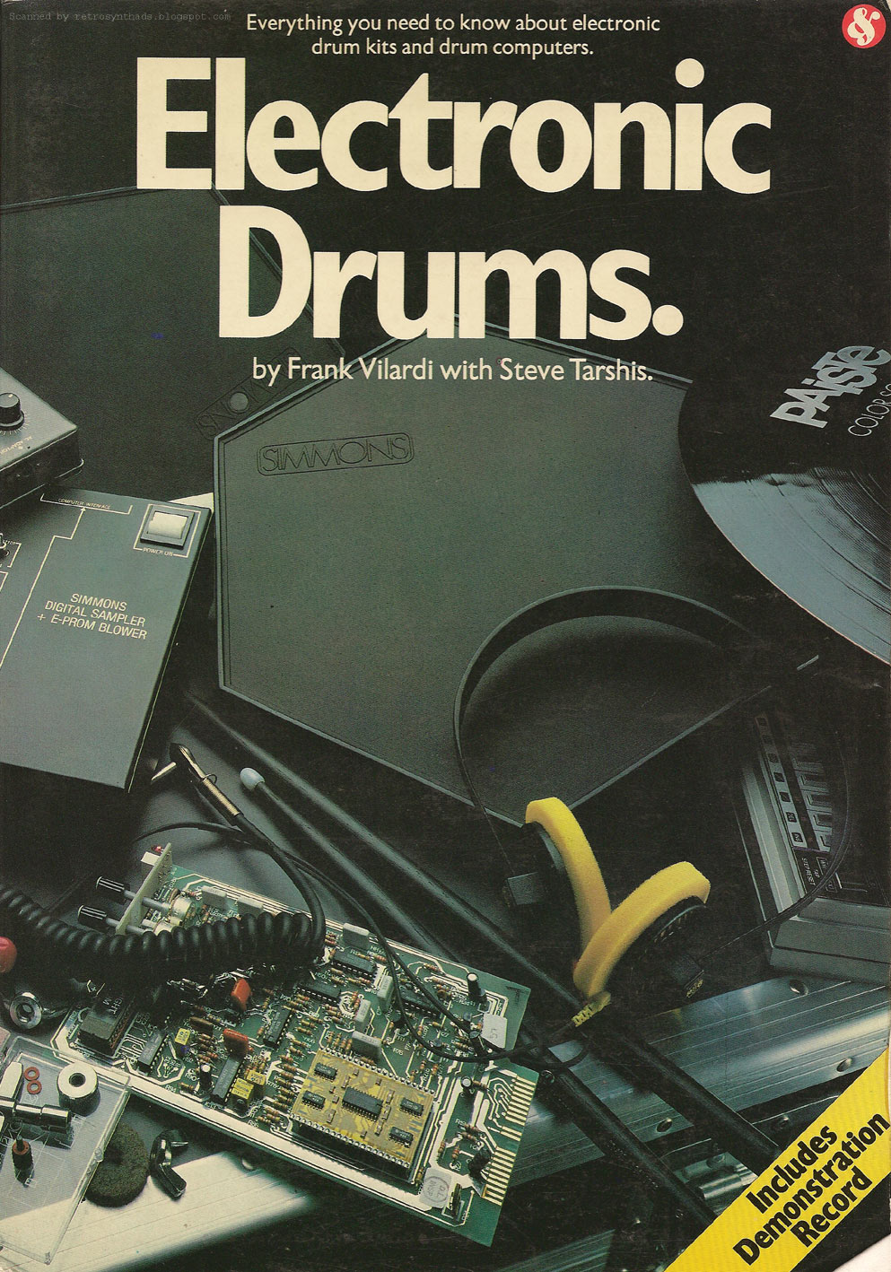 Retro Synth Ads Electronic Drums book with LinnDrum and DMX sound