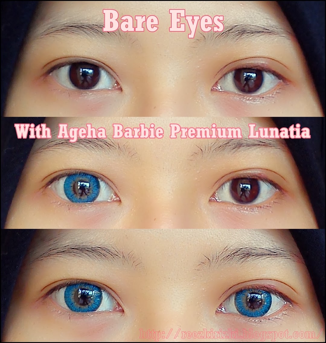 Reezki's Beauty Blog How To Make Your Blue Eyes POP! With Ageha Barbie