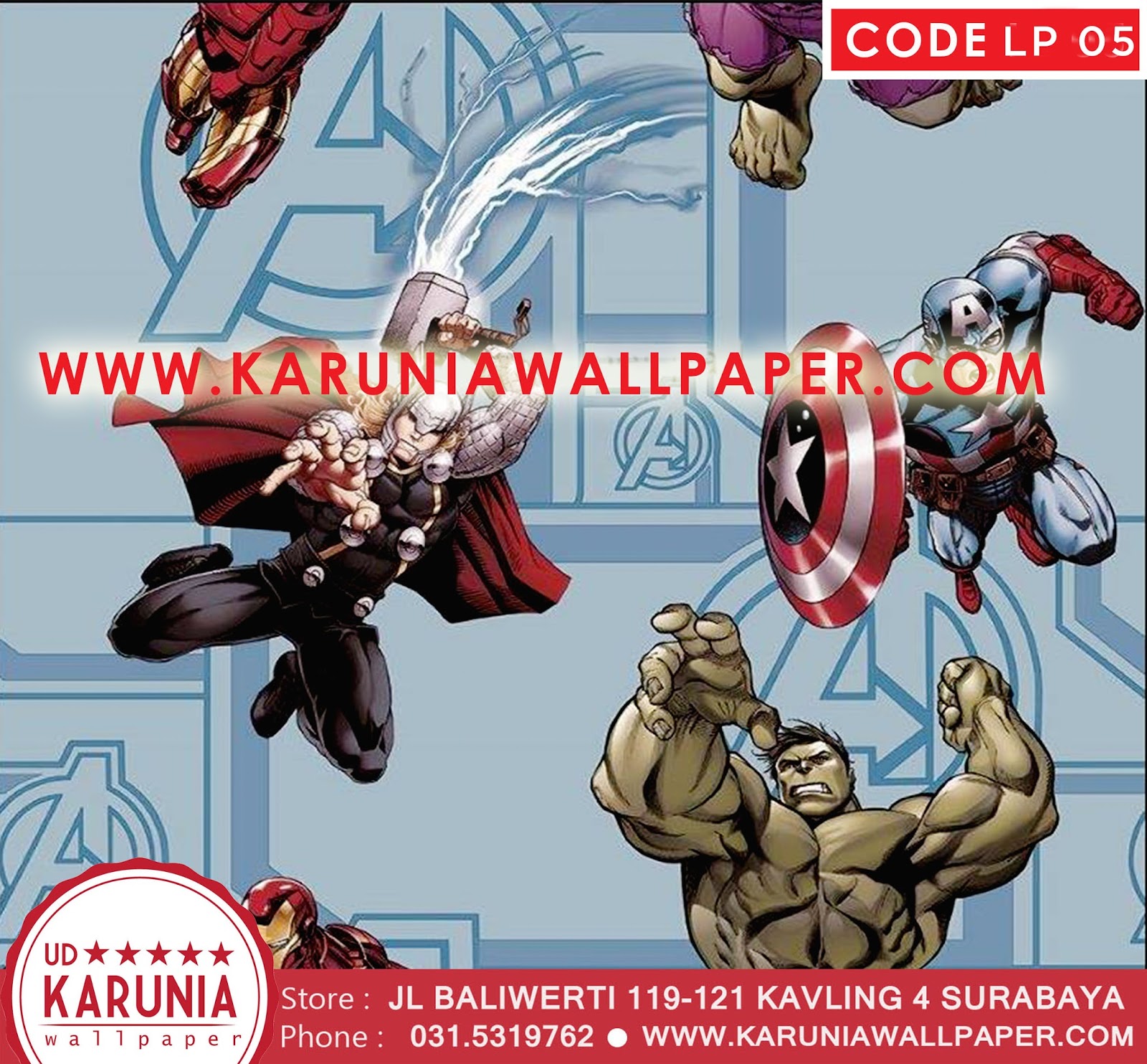 jual wallpaper marvel