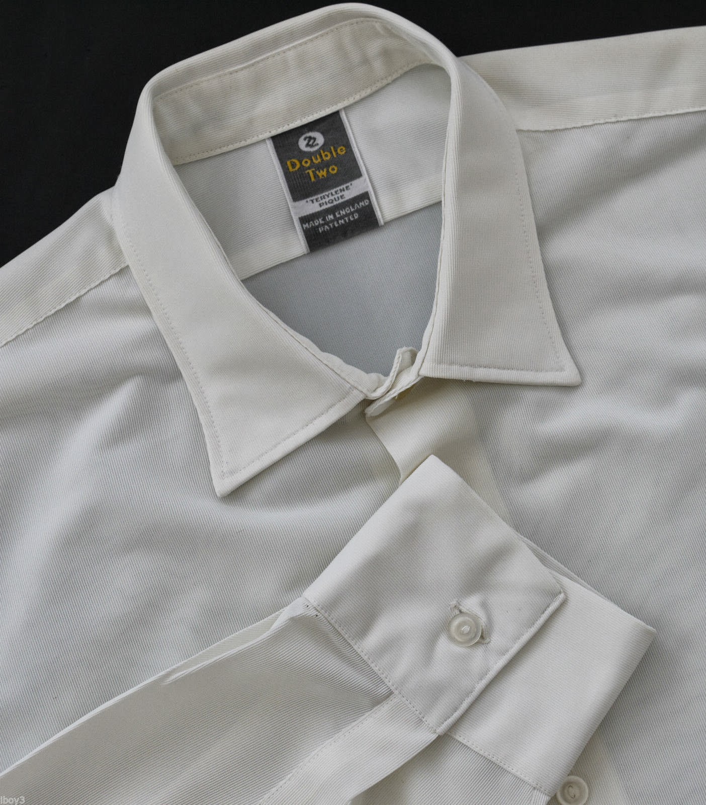 Nylon Shirts Rare 60's Vintage Double Two Smooth British Terylene