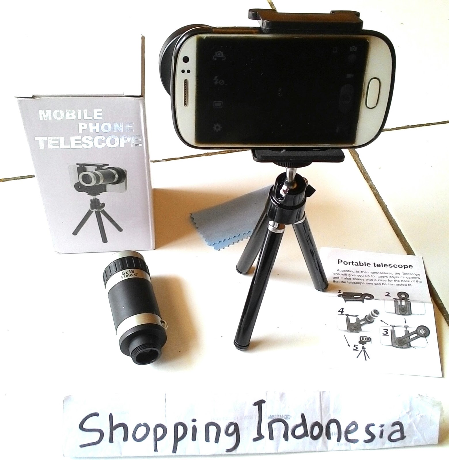 Lensa tele zoom 8x tripod untuk smartphone HP fotography Lensa tele zoom 8x tripod untuk smartphone HP fotography