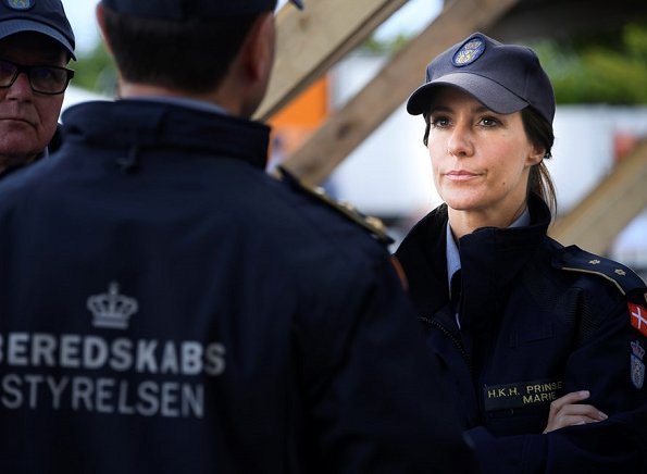 Princess Marie of Denmark attended the Civil Defense Day event held by Danish Emergency Management Agency (DEMA)