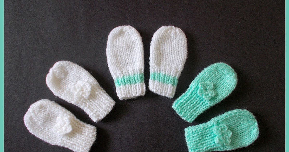 Marianna S Lazy Daisy Days Simple Baby And Preemie Baby Mittens