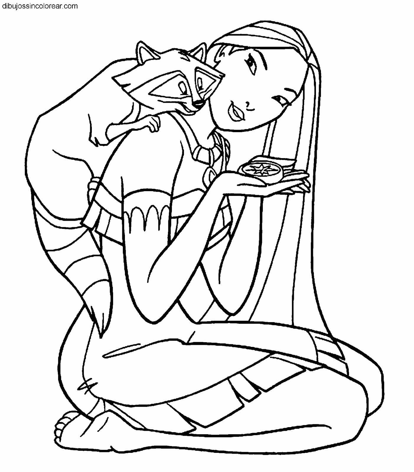 Dibujos Sin Colorear Dibujos de Pocahontas Princesa dibujos de pocahontas princesa disney