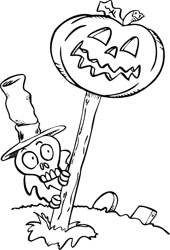 Free Scary Halloween Coloring Pages, Printable Scary Halloween Coloring