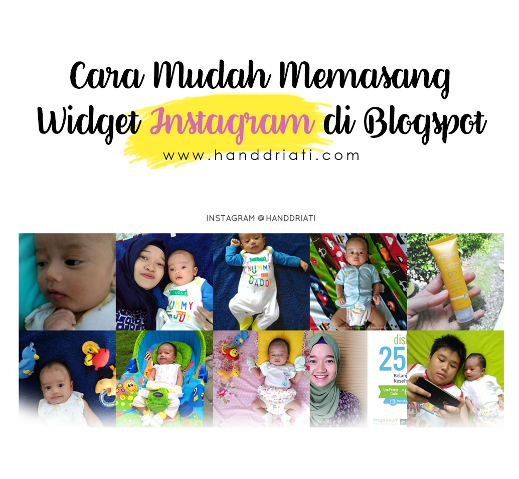 Cara Mudah Memasang Widget Instagram di Blogspot | One Taste Millions Story