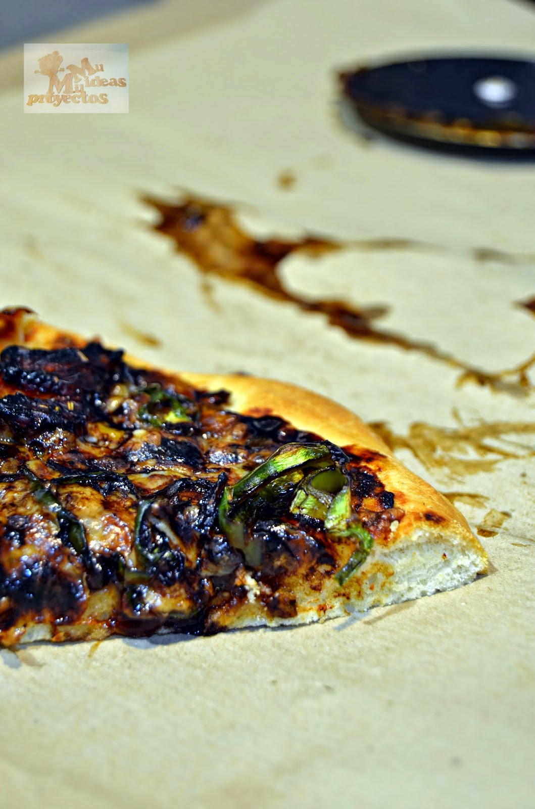 resultado final receta pizza barbacoa