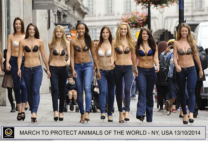 MARCH TO PROTECT ANIMALS OF THE WORLD - NY, USA 13/10/2014