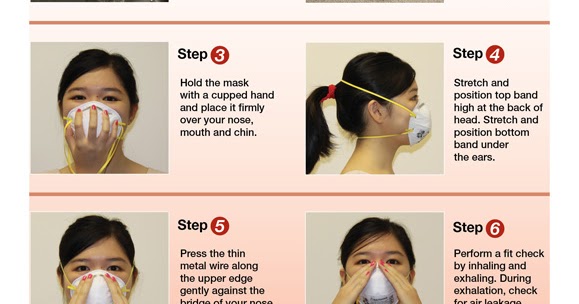 Health Promotion Board: 6 steps to wearing the N95 mask. | A ...